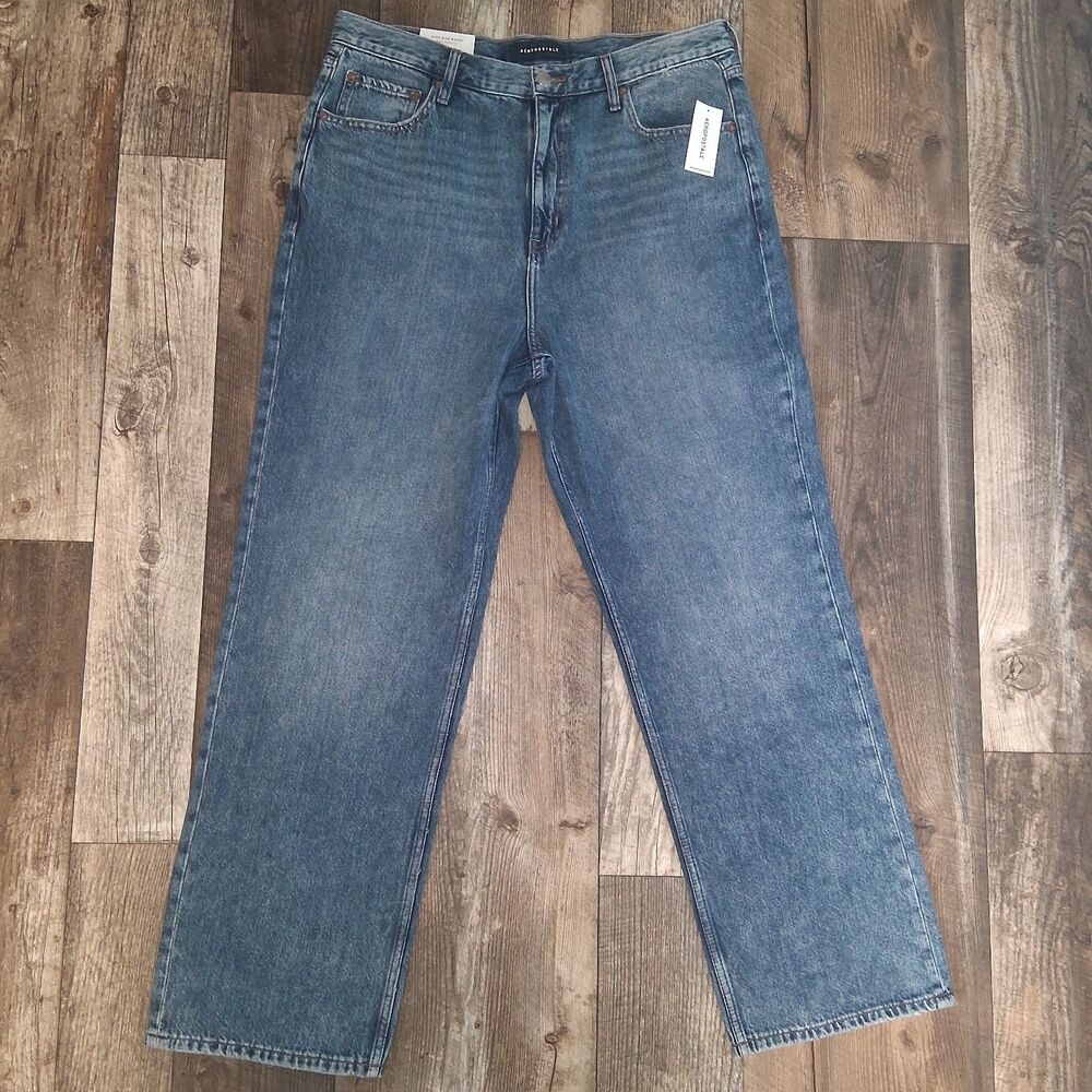Aeropostale High Rise Baggy Jean Size 14R Slouchy Grunge Streetwear Casual Chic
